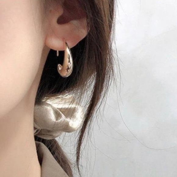 NEW 925 STERLING SILVER HOOP EARRINGS, NICE EARRINGS, CUTE EARRINGS - Picture 2 of 4